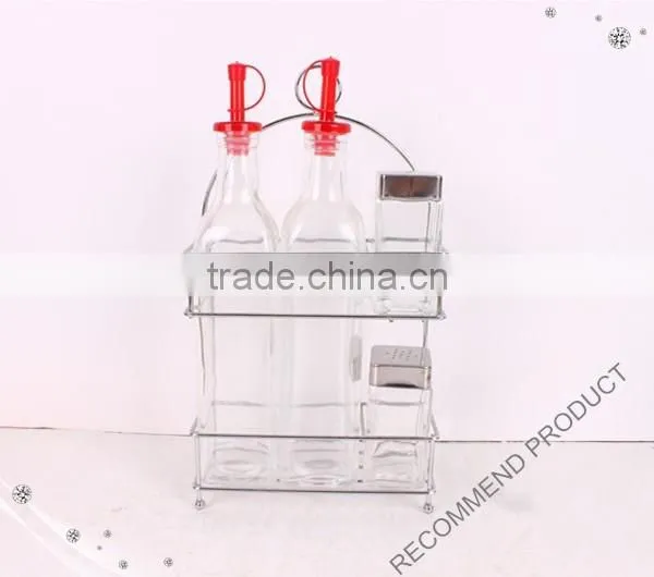 Small Glass Condiment Set photo-2