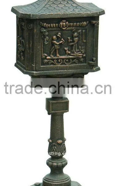 China Mailbox Antique Metal Mailbox Cast Iron Mailbox