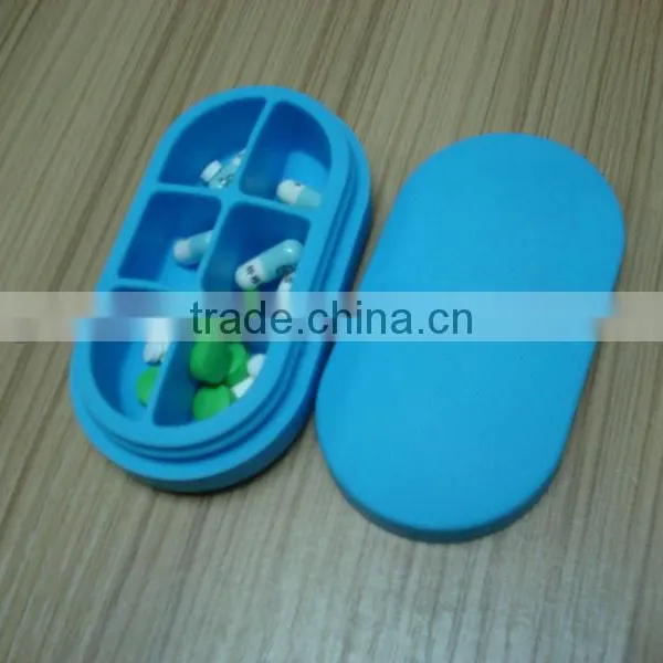 6 Parts Silicone Pill Box Sale to America Market photo-2