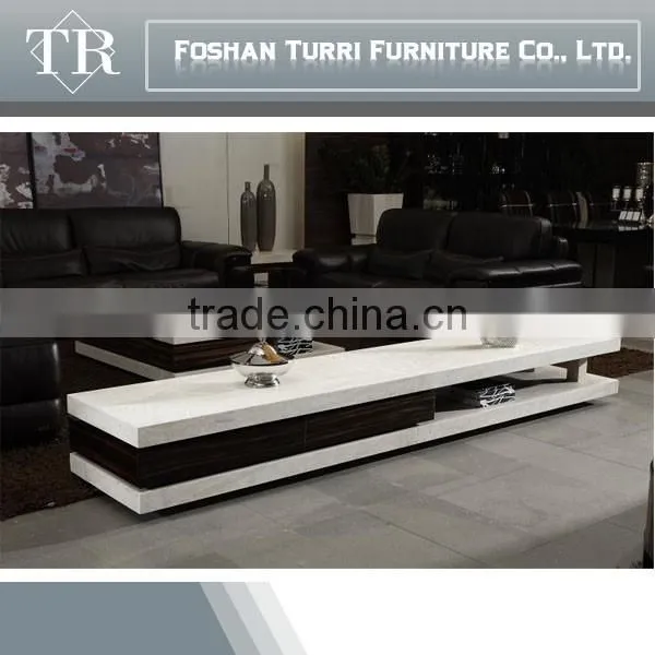 Lastest Fancy Design Natural Travertine Long TV Stand photo-3