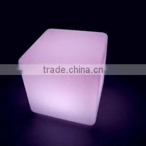 PE Material 16 Color Changes Glowing Led Cube Chair /rechargeable Light up Ledcube Stool photo-5