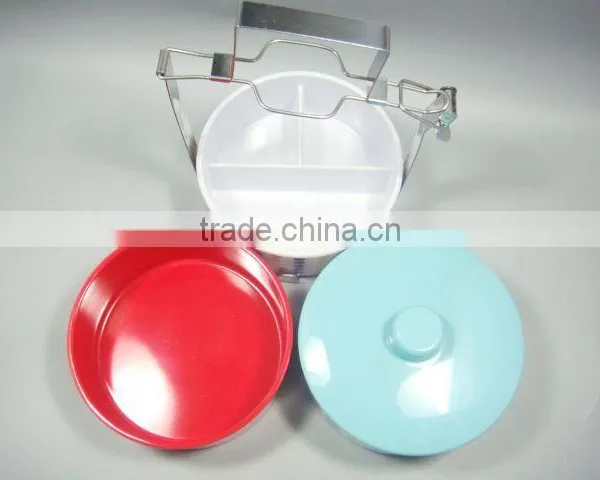 Colorful 3 Layers Melamine Bento Box,Lunch Box With Lid photo-3