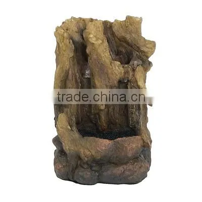 Hollowed Log Tabletop Water Fountain With LED Light photo-2