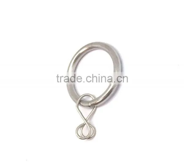 Chrome Plated Metal Window Curtain Rod Ring Loose Eyelet Inside Diameter 35mm photo-3