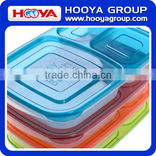3-compartment Bento Lunch Box Containers Multifunctional BPA Free Plastic Lunch Box photo-6
