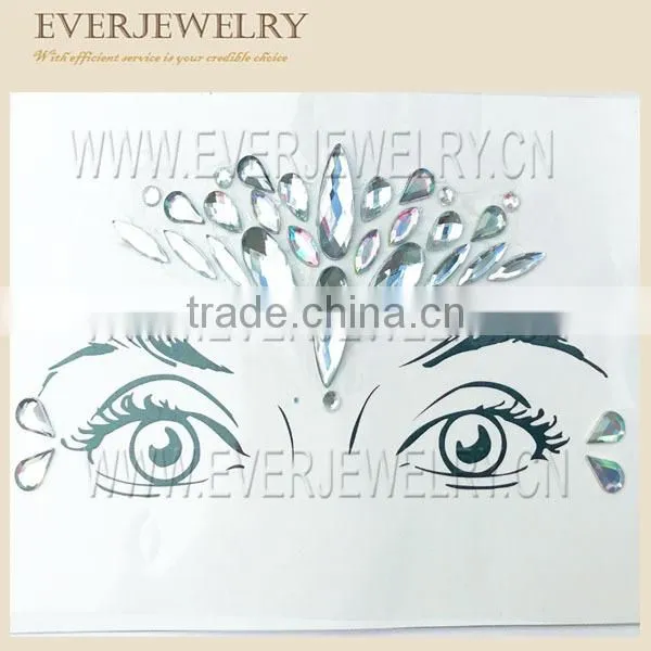 Fancy Iridescent and Silver Body Gems