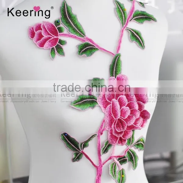 Factory Direct Wholesale Flower Decoration Clothing Embroidery Patch WEF-771 photo-5