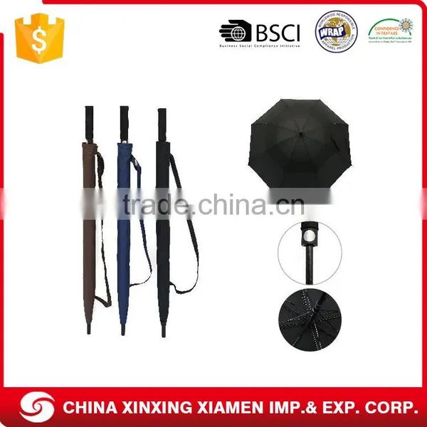 Double Layer Windproof Custom Logo Print Outdoor Promotional Glolf Umbrella photo-2