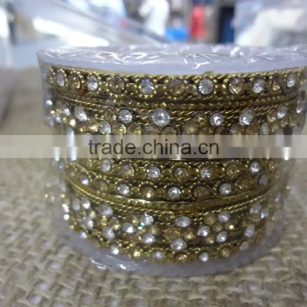 Wholesale Faux Pearl and Gold Bangle Set,Bridal Beaded Bangles Bracelet,Fashion Bangle Sets photo-3