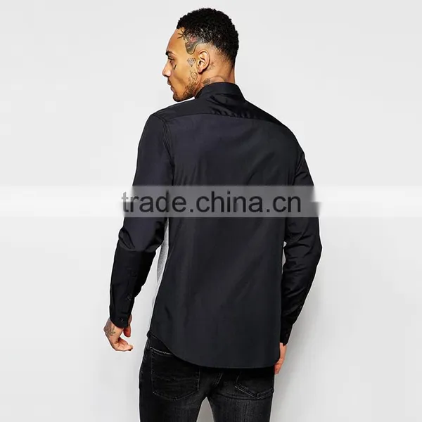 Asymmetric Cut And Sew Shirt Cheap Wholesale Gym Shirt photo-2