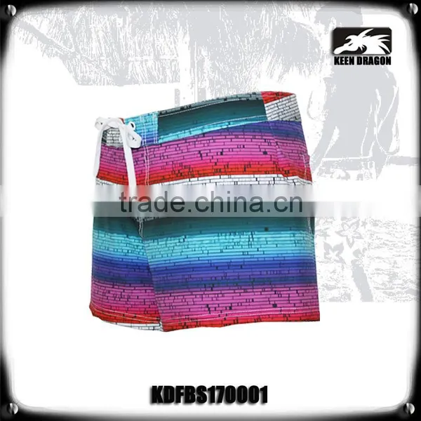 2017 Comfortable 4 Way Stretch Sexy Board Shorts for Women photo-5