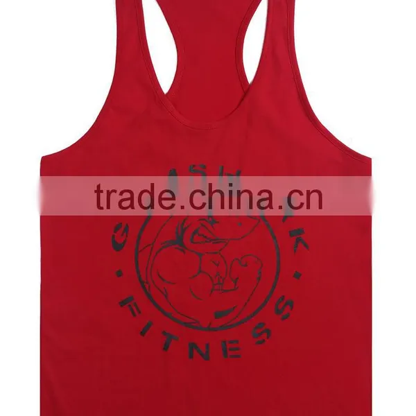 2016 Cotton Fitness Clothes Gym Bodybuilding Tank Top Men Sleeveless Sport Tops Casual Golds Gym Vest Brand Tracksuits Men photo-6