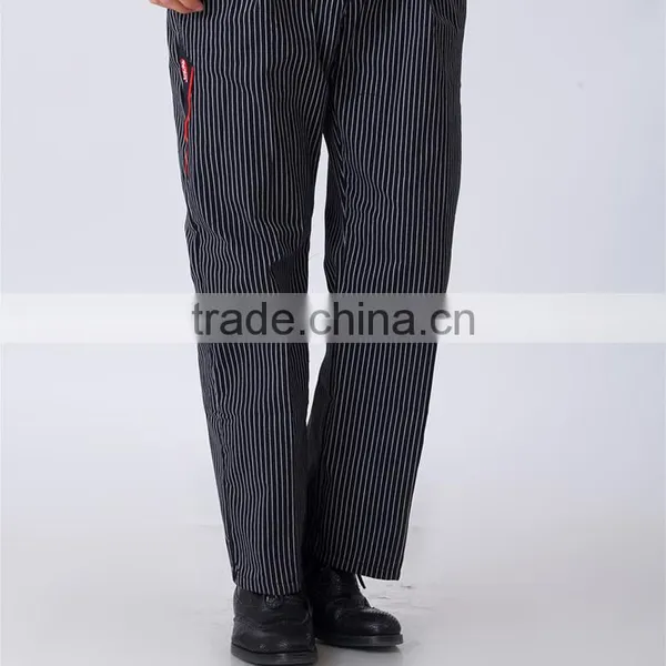 China Custom Made Good Quality Restaurant Work Uniform Chef Pants photo-3