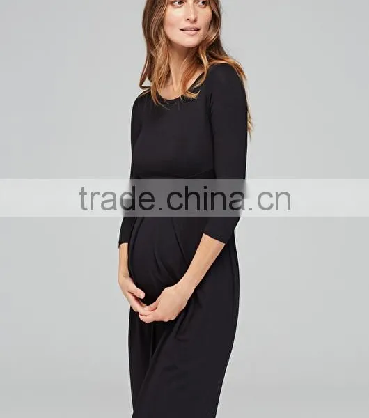 Latest Stretch Maternity Loose Designs Dress for Pregnant Women photo-4