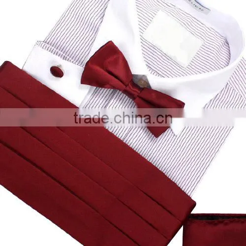 Mens Tuxedo Shirt Wedding Dresses With Bow-tie and Cufflinks photo-3