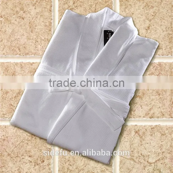 Star Hotel Used White 100% Cotton High Quality Modal Waffle Bathrobe photo-3