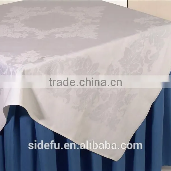 Hotel White Banquet Wedding Cotton Table Cloth photo-3