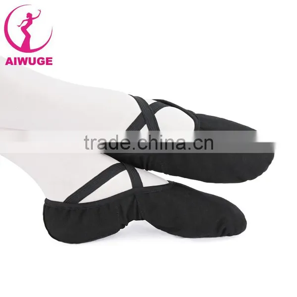 Canvas Soft Sole Dance Shoes Antislip Leather Canvas Split Sole Ballet Shoes photo-3