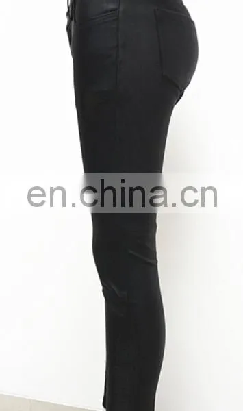 Wholesale Sexy Stretch Leggings Stretch Lamb Leather Pants Stretch Pants for Women photo-4