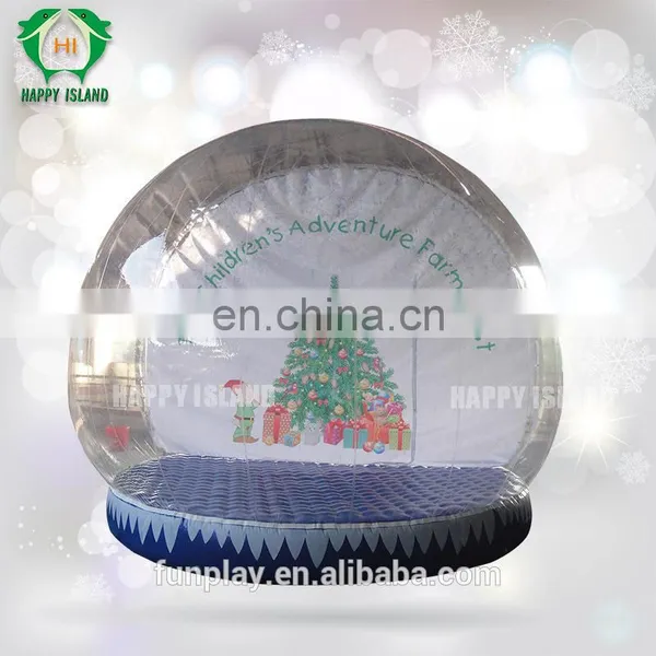 Interesting !!inflatable Snow Globe for Decoration,snow Globe for Christmas ,giant Snow Globe photo-2