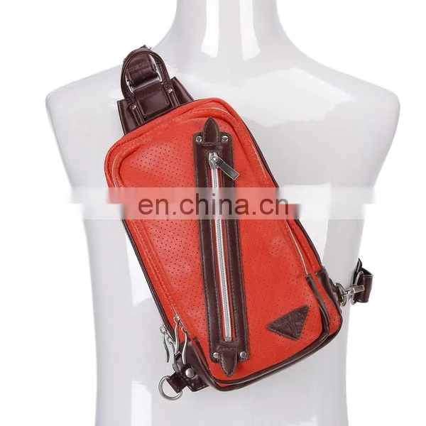 Practical Trendy Fishing Mens Leather Sling Bag