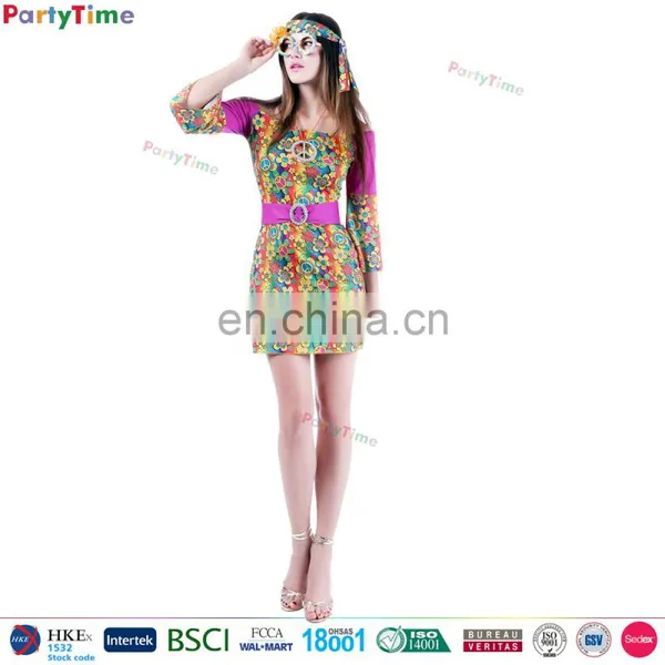 Halloween Carnival Party Time Costume Wholesale Adult Women Sexy Hippie Costume photo-2