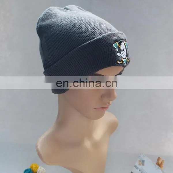 New Custom Plain Beanie Knit Winter Hat photo-3