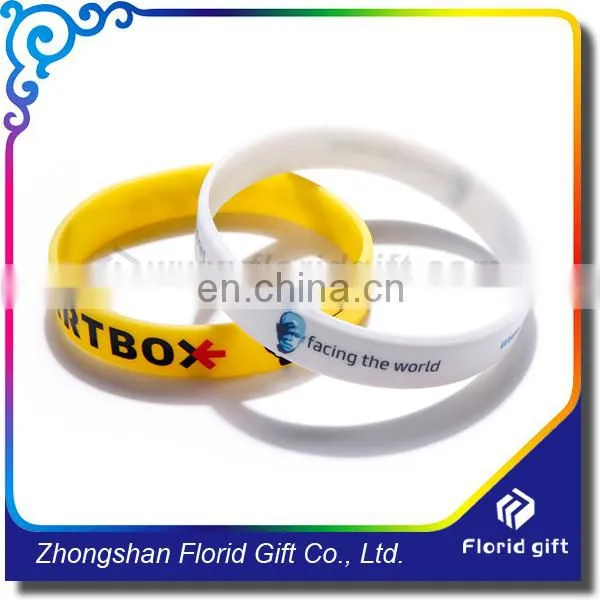 Wholesales Custom Design Printing Cheap Name Rubber Band Bracelet photo-5