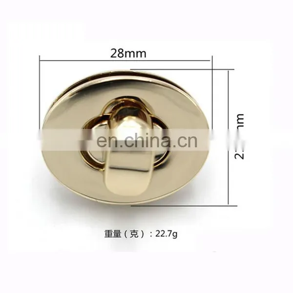 Hot Sale 1/4 Turn Bag Parts Fashion Metal Lock For Handbag Accessory photo-6