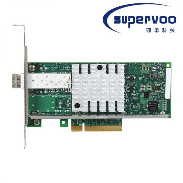 X520-SR1 E10G41BFSR 10 Гбитный однопортовый сетевой адаптер объединенной сети Ethernet с приемопередатчиком SFP+