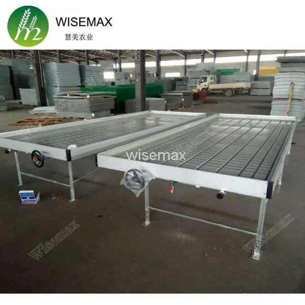 Rolling Wire Greenhouse Bench Grow Tray Ebb and Flow Hydroponic Systems photo-5