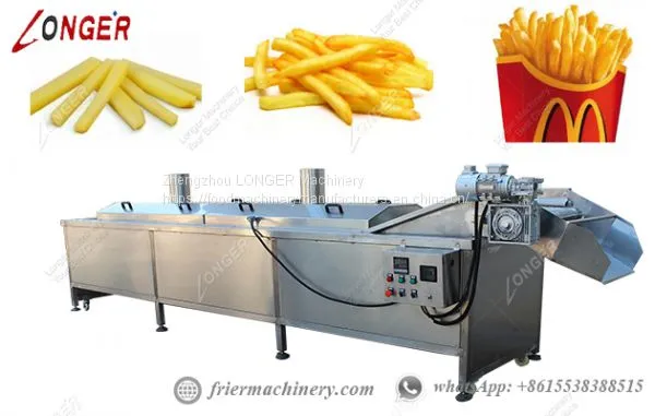 Commercial Industrial Continuous Frying Machine For French Fries Hot Sale photo-3