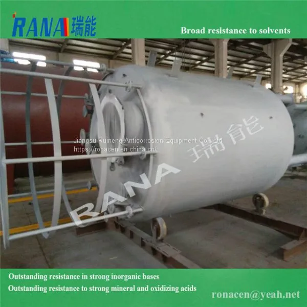 Factory Wholesales New Durable 70 Cubic Steel Lining PTFE/ PFA/ ETFE Anticorrosive Equipment With Long Service Life 15-20 Years Industrial Chemical Storage Tank Movable Portable Container and Pressure Vessel