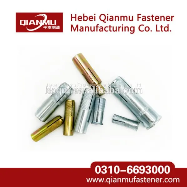 M12 Zinc Plated Drop in Anchor Bolt With Top Quality Carbon Steel