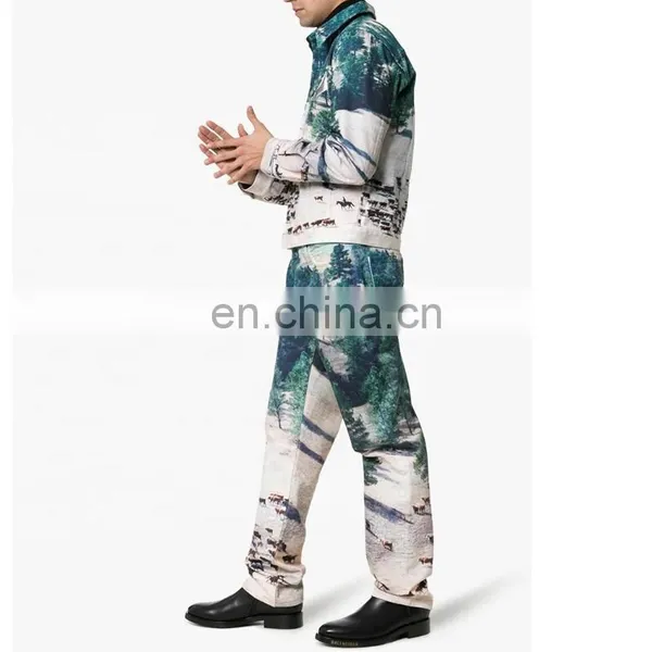 DiZNEW Dongguan Custom Denim Mens Wholesale Digital Printing Plus Size Jeans photo-5