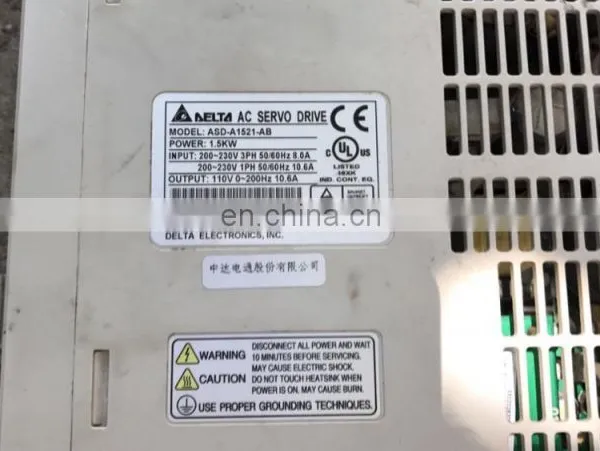 CNC Machine AC Servo Motor 1.5kw Delta ECMA-E31315RS 3 Phase Servo Drive ASD-A1512-AB photo-6