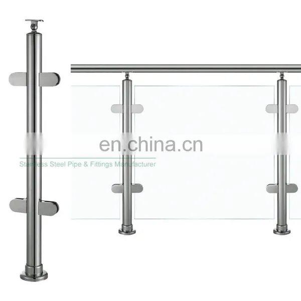 Modern House Stainless Steel 304 316 Terrace Glass Balustrade Balcony Plexiglass Railing Designs photo-2