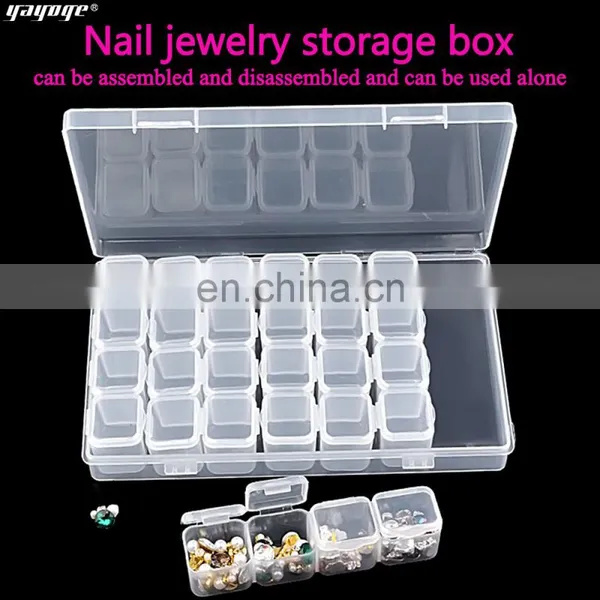 Nail Decoration Nail Dry Flower Resinstone Container Box Tools Container photo-5