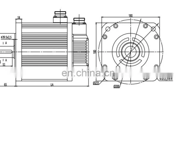 High Torque NewKer 180mm 2000rpm AC 2KW Servo Motor Similar With Yaskawa Motor photo-2