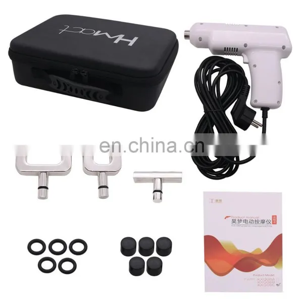 KXQ08C White Chiropractic Massager Electric Chiropractic Adjusting Tool With 4 Massage Heads