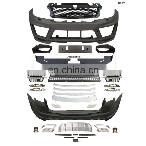 SUPER BLACK VERSION KIT BODY PARTS CAR COMPLETE BODY KIT FOR Range Rover Vogue 2013-2017 photo-3