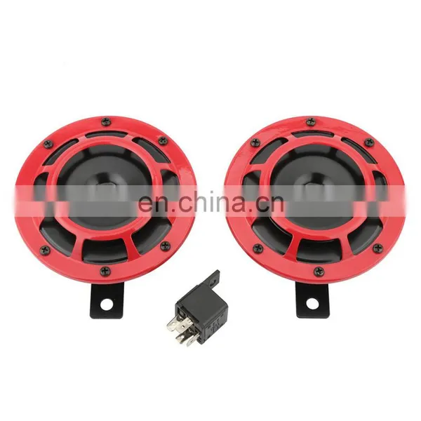 Universal 12V Super Loud Grille Mount Compact Electric Blast Tone Horn Kit For Car and Moto