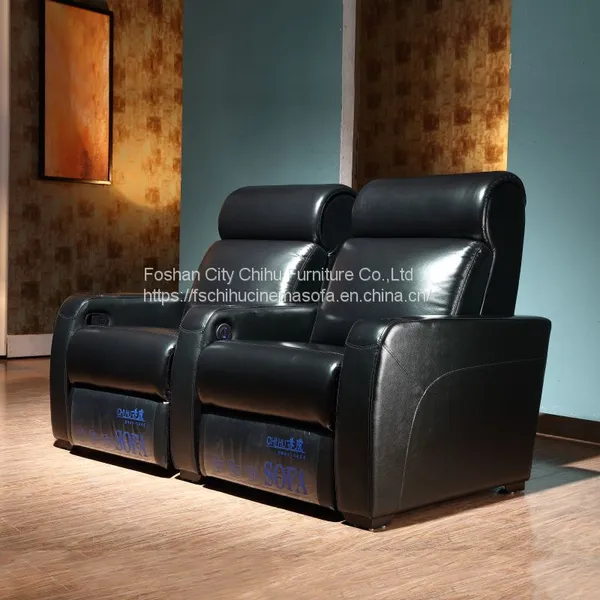CHIHU Theater Furniture VIP Leather Electric Sofa Home Cinema Movie Theater Recliner Sofa photo-2