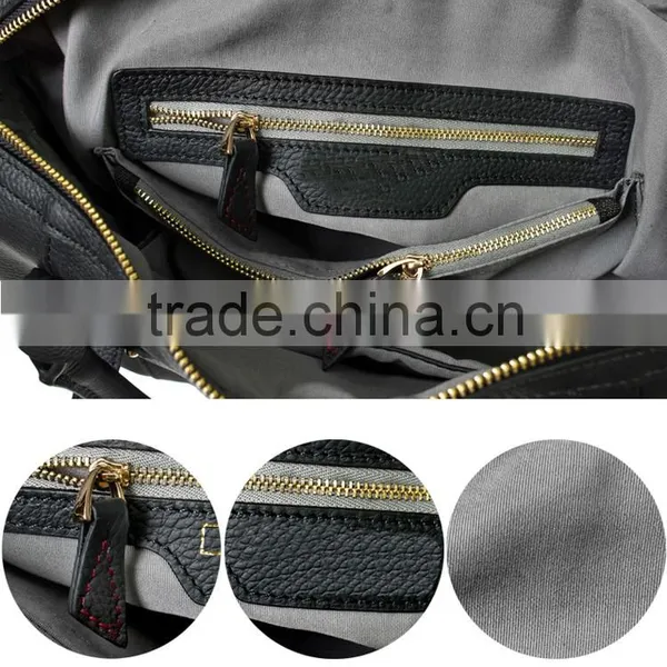 Morden Nature Style Class Designer Genuine Leather Men Large Capacity Handbag Travel Shoulder Bag Duffle Bag photo-4