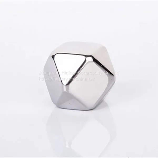 Amazon Hot Selling 304 Stainless Steel Ice Cubes Customized Whiskey Chilling Stones With Tongs Chill photo-3