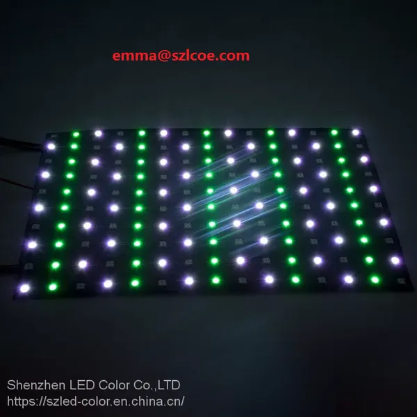Hot Addressable RGB 5050 2812B SK6812 WS2812B Flex PCB 8x8 8x16 16x16 Individual Colorful Digital LED Matrix Display Panel
