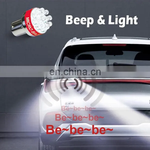 Quality Product 9pcs LED Bulbs Beep Alarm DC 12v P21W /1156 photo-4