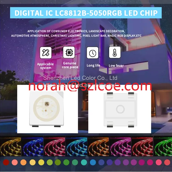 High Quality Addressable SK6812 Full Color SMD 5050 RGB LED Chip With White And Black Face photo-5