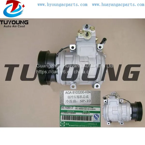 China manufacture ac compressors fits Great Wall Hover 8103200K84