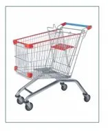 Multi-Layer Basket OEM ODM Custom 90L 100L Steel Shop Shopping Cart Trolley photo-2